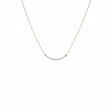 TIFFANY T Smile Small Necklace/Pendant 18k Rose Gold
