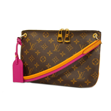 LOUIS VUITTON Shoulder Bag Monogram Loretta M44053 Brown Pink Ladies