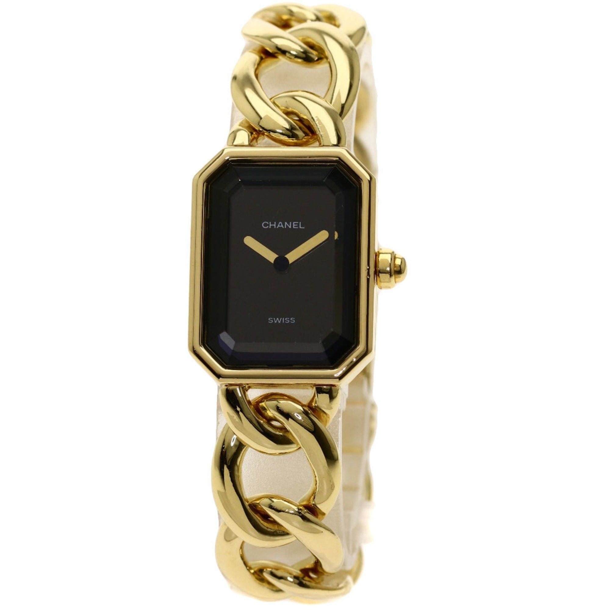 Chanel Premiere L Watch K18 Yellow Gold / K18YG Ladies CHANEL