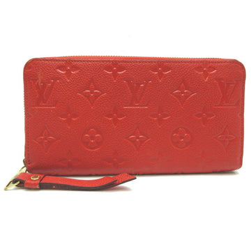 LOUIS VUITTON Zippy Women's Long Wallet M60737 Monogram Empreinte Threes [Red]