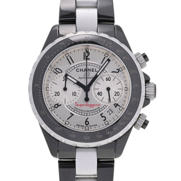 CHANEL J12 Superleggera H1624 men's ceramic aluminum watch self-winding silver dial