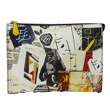 FENDI bag ladies' men's curl collage clutch second multicolor 7V33 flashy