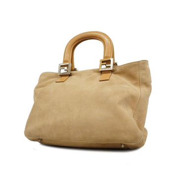 FENDI handbag suede leather beige ladies