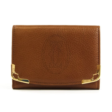 Cartier Marcello De Cartier L3000813 Unisex Leather Card Wallet Beige,Brown,Camel