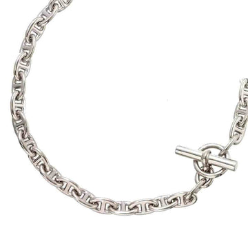 HERMES Chaine dancre MM Necklace 42cm Silver SV 925