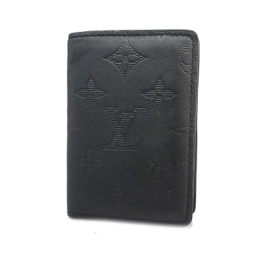 LOUIS VUITTONAuth  Monogram Shadow Organizer De Poche M62899 Card Case