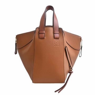 LOEWE Leather Hammock Small Handbag A538S35X51 Brown Women's