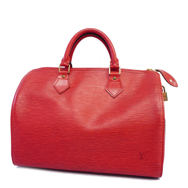 AUTHENTIC Louis Vuitton Speedy 25 Epi Castillan Red PREOWNED