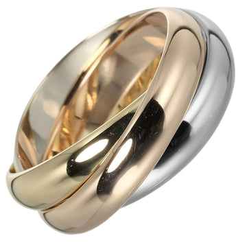 CARTIER Trinity No. 16 Ring 11.33g K18YG Gold YG PG WG