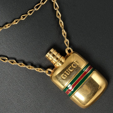 GUCCI Necklace Perfume Bottle Gold Plated Ladies