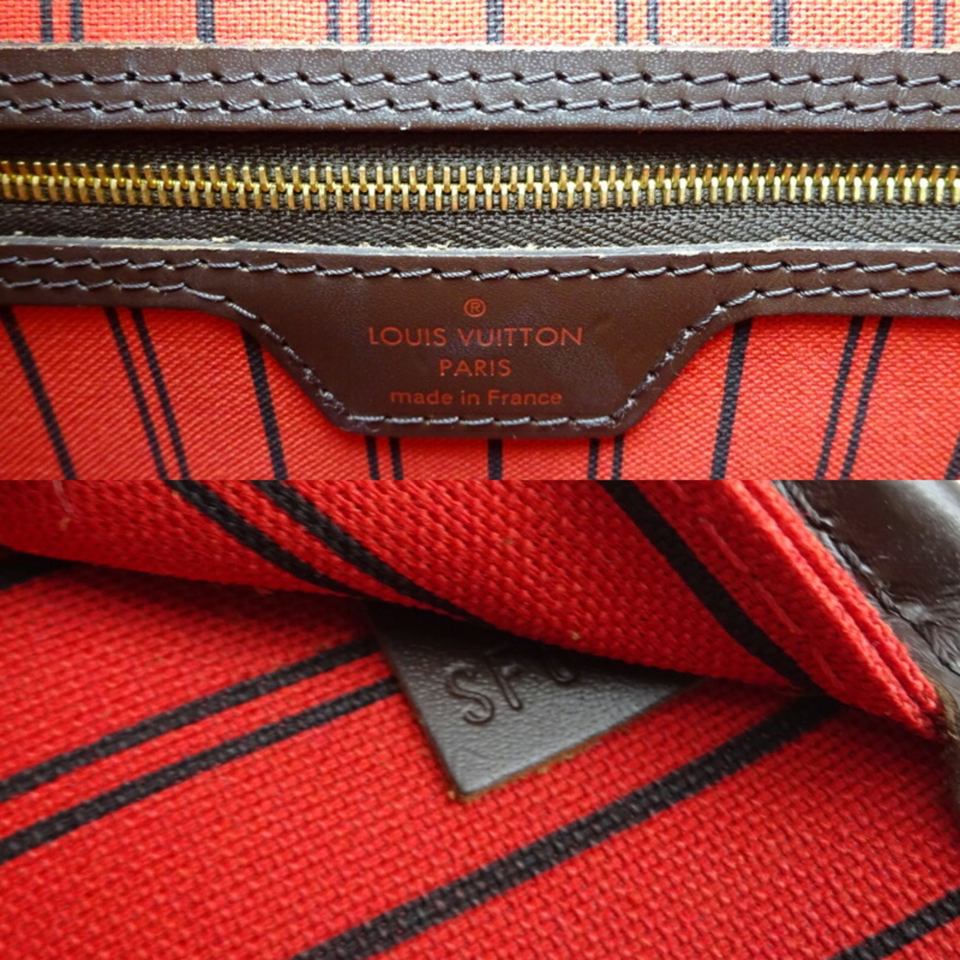 Louis Vuitton Damier Ebene Neverfull MM N41358 Brown Cloth ref.964249 -  Joli Closet
