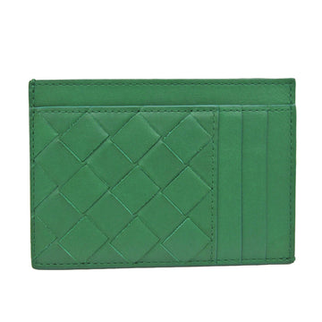 BOTTEGA VENETA Intrecciato Coin Case 650527 Leather Card Case Green