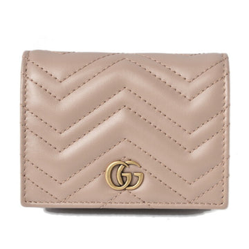 GUCCI Folio Wallet  Fold 466492 GG MARMONT Marmont Pink Beige