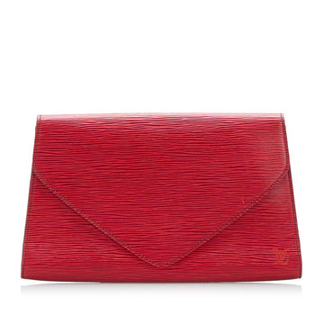 LOUIS VUITTON Epi Art Deco Clutch Bag Second M52637 Red Leather Women's