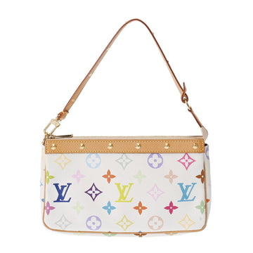 LOUIS VUITTON Multicolor Pochette Accessory White M92649 Women's Monogram