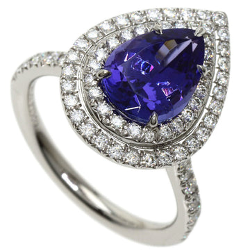 TIFFANY Tanzanite Diamond Ring Platinum PT950 Ladies &Co.