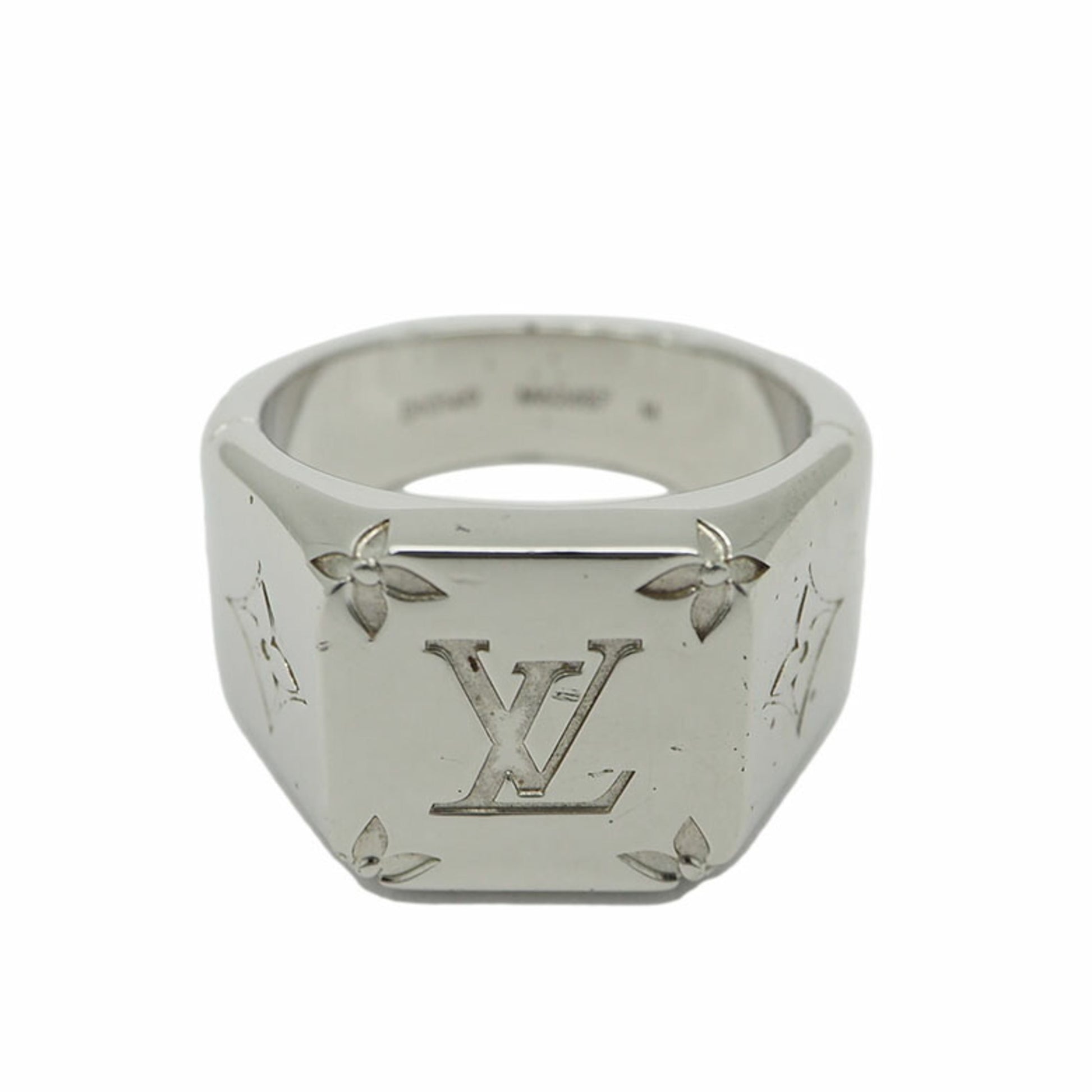 Shop Louis Vuitton Monogram signet ring (M62488, M62487) by