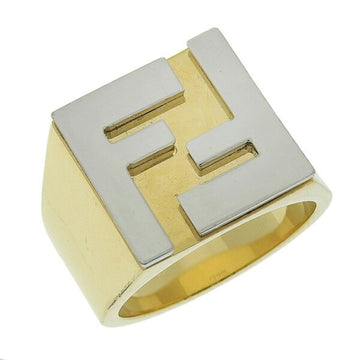 FENDI FF Ring #M Gold No. 21.5 Men's