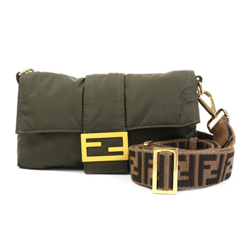 FENDI Waist Bag Body Nylon Khaki Men's 7VA472 AD1I