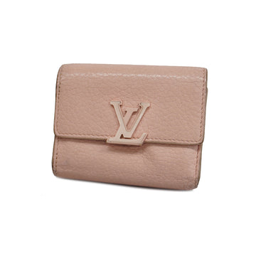 LOUIS VUITTONAuth  Taurillon Portefeuille Capucines M68588 Women's Wallet