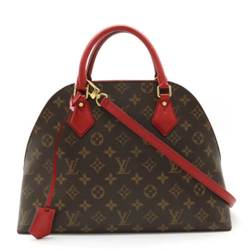 LOUIS VUITTON Monogram Alma Bag Into Handbag Shoulder Rouge Red M41779