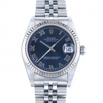 ROLEX Datejust 78274 blue Roman dial watch men's