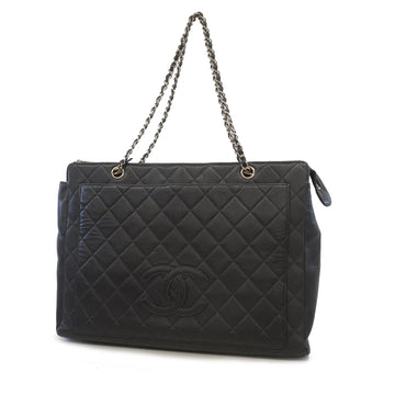 Chanel Matelasse Chain Caviar Leather Handbag,Shoulder Bag,Tote Bag Black