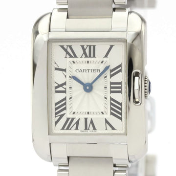 Cartier Tank Anglaise Quartz Stainless Steel Women's Dress Watch W5310022