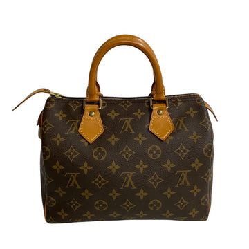 LOUIS VUITTON Speedy 25 Monogram Leather Handbag Boston Bag Brown 27476