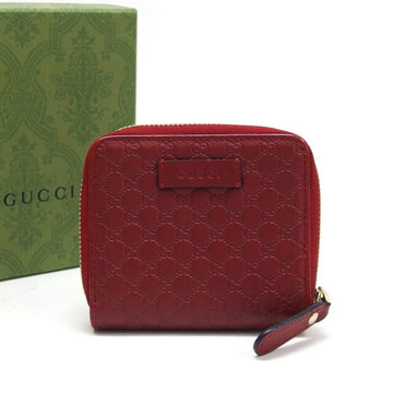 GUCCI Micro Shima Bifold Wallet Red