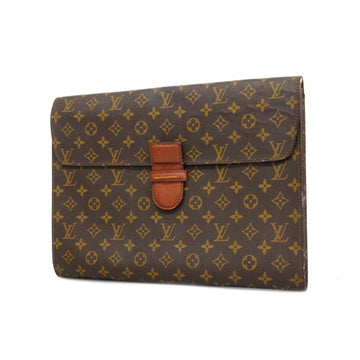 LOUIS VUITTON Clutch Bag Monogram Posh Ministre M53445 Brown Men's