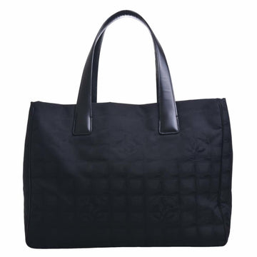 CHANEL Nylon New Travel Line MM Tote Bag Black Ladies