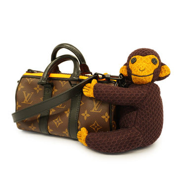 LOUIS VUITTONAuth  Monogram Keepall XS LV Friend Monkey M80118 Shoulder Bag