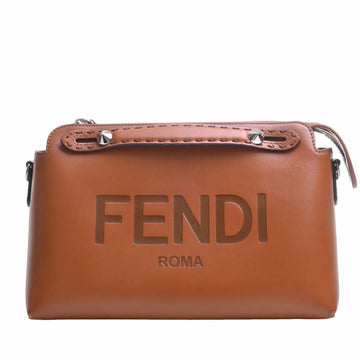 FENDI leather visor way medium shoulder bag 8BL146 brown ladies