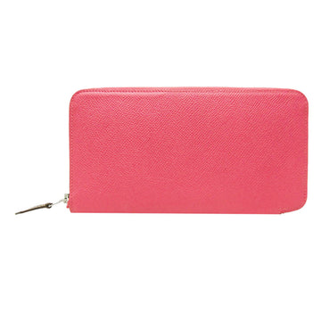 HERMES Silk'in Azap Long Women's Epsom Leather Long Wallet [bi-fold] Rose Azalee