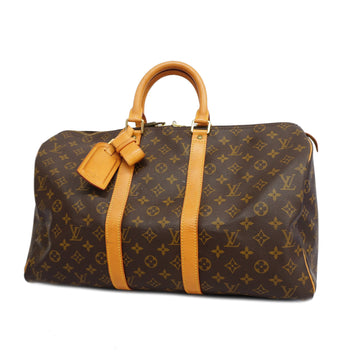 LOUIS VUITTONAuth  Monogram Keepol 45 M41428 Boston Bag