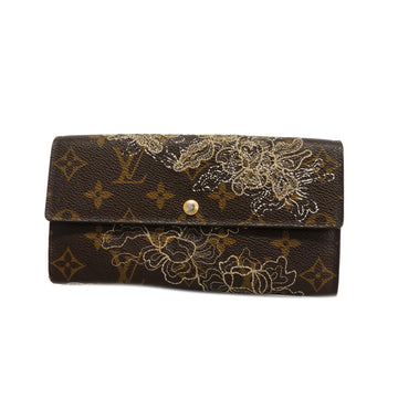 LOUIS VUITTONAuth  Monogram Dentelle Portofeuil Sara M95390 Women's Long Wallet