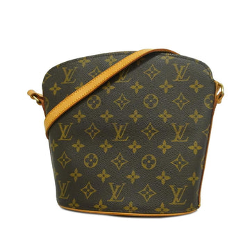 LOUIS VUITTON Shoulder Bag Monogram Drouot M51290 Brown Ladies