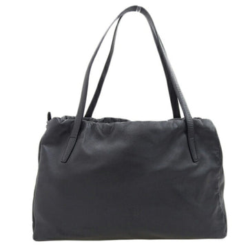 LOEWE Leather Anagram Handbag Black Ladies