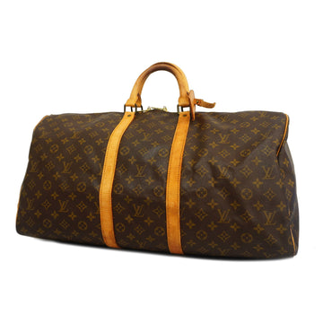 LOUIS VUITTONAuth  Monogram Keepol 55 M41424 Men,Women,Unisex Boston Bag