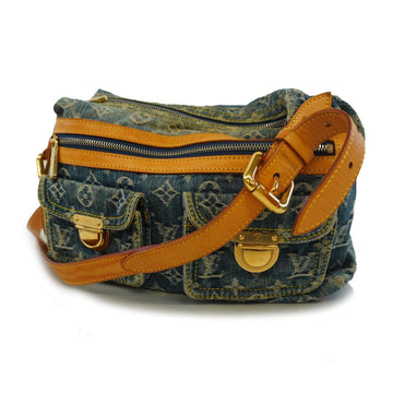 LOUIS VUITTON Shoulder Bag Monogram Denim Baggy PM M95049 Blue Ladies