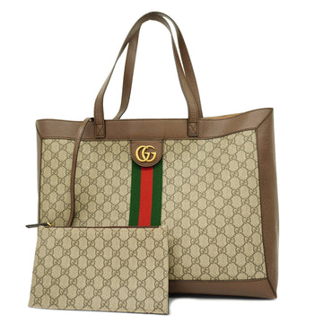 GUCCIAuth  Ophidia 547947 Women's GG Supreme HTote Bag Beige