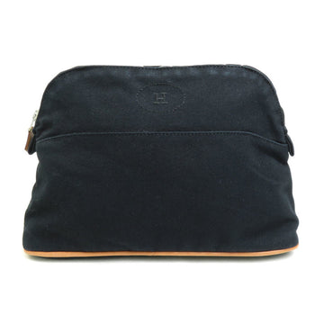 HERMES Pouch Multi Case Bolide Cotton Black Unisex