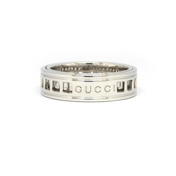 GUCCI K18WG Scroll Ring No. 8.5