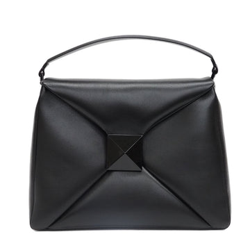 VALENTINO GARAVANI Garavani One Studs Nappa Leather Maxi Hobo Bag Black Shoulder Ladies