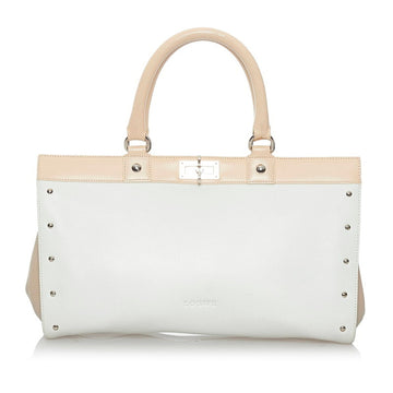 Loewe handbag white leather ladies LOEWE