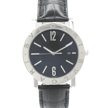 BVLGARI  Wrist Watch Watch Wrist Watch BB41S Mechanical Automatic Black Stainless Steel Leather belt BB41S