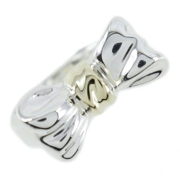 TIFFANY & Co. No. 9 Ring Ribbon Silver 925 x K18 Gold Women's