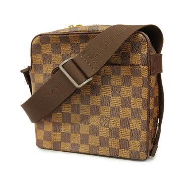 LOUIS VUITTON Shoulder Bag Damier Olaf PM N41442 Brown Ladies