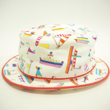 HERMES Petit Charty Hat White Kids